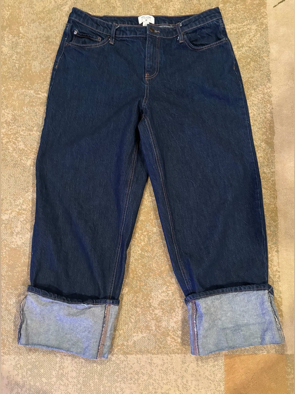 Kate Spade x Target Women’s 12 Dark Wash High Rise Wide Cuff Jeans